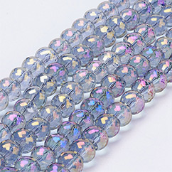 Full Rainbow Plated Glass Bead